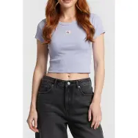 Calvin Klein Ss Heritage Label T-shirt Casual Blue Taglia: M | Maglie Sportivi Outlet | Donna | Blu