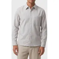 Calvin Klein Ls Melange Flannel Shirt Harbor Mist Taglia: S | Camicie Casual Outlet | Uomo