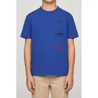 Tommy Hilfiger Boys Multi Print T-shirt Majesty Blue Taglia: 6 | T-shirt Outlet | Unisex | Blu