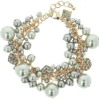 Otazu Ultimate Pearl Bracelet Grey Taglia: OS | Braccialetti Outlet | Donna | Bianco