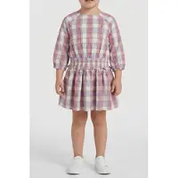 Tommy Hilfiger Girls Check Smock Dressential Ls Ancient White Check Taglia: 7 | Vestiti Outlet | Unisex | Bianco