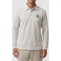 Calvin Klein Ls Chunky Pique Relaxed Polo Chalk Taglia: M | Maglie a manica lunga Outlet | Uomo