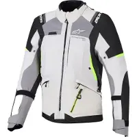 Alpinestars Giacca Stella Andes V4 Drystar Ice Gray Dark Gray Bk Yllw Fl, Taglia: M