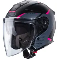 Caberg Flyon II Boss casco jet donna nero, taglia XS