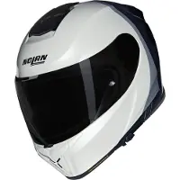 Nolan N80-8 Verniciatura Sp N-Com Casco Integrale unisex bianca, taglia L