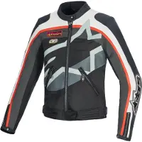 Alpinestars Giacca Idles Off White Flame Red Black