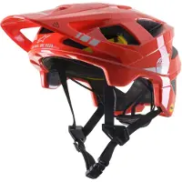 Alpinestars Casco Vector Tech A2 MTB ECE Bright Red Light Gray Glossy