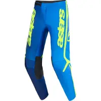Alpinestars Pantaloni Fluid Apex 2026 Blue Yellow Fluo, Taglia: 38