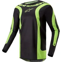 Alpinestars Maglia Fluid Lurv 2024 Black Yellow Fluo, Taglia: XL