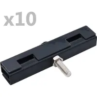 Syfax Set di Connettori per Griglie da Giardino 10 pz Antracite