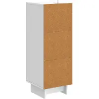 vidaXL Credenza bianca 33 x 34,5 x 90 cm in materiale derivato dal legno