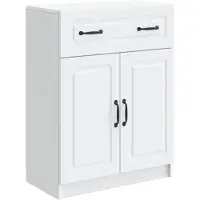 vidaXL Credenza bianca 66 x 34,5 x 87 cm in materiale derivato dal legno