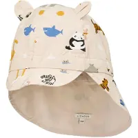 Liewood Kid's Gorm Reversible Sun Hat with Ears Cappellino Bambini (48-49 cm - 9-12 Months, beige)