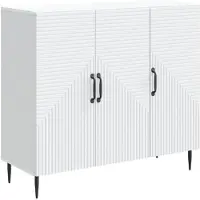 vidaXL Credenza bianca 89 x 34,5 x 80 cm in materiale derivato dal legno