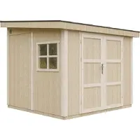 Timbela Casetta da giardino di 5,9 m² - H231x248x294 cm - Con pavimento e parete laterale - M938