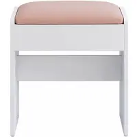 Vasagle Pouf da toeletta , imbottito, in velluto, con piedini antiscivolo