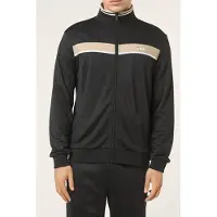 FILA Sagano Regular Taped Track Jacket Black-white Pepper Taglia: L | Felpe con cappuccio Outlet | Uomo | Nero