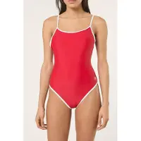 FILA Cinquale Contrast Binding Swimsuit True Red Taglia: S | Costumi Interi Outlet | Donna | Rosso