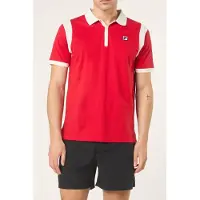 FILA Casoli Regular Blocked Polo Shirt True Red-egret Taglia: S | Polo Outlet | Uomo | Rosso