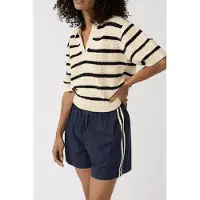Alchemist Polo Dalia Wool White/navy Stripe Taglia: M | Maglioni a maglia Outlet | Donna | Bianco