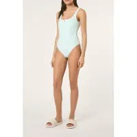 FILA Isola Logo Scoop Back Swimsuit Soothing Sea Taglia: L | Costumi Interi Outlet | Donna