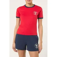 FILA Marlia Regular Graphic Ringer T-shirt True Red Taglia: XS | Maglie Sportivi Outlet | Donna | Rosso