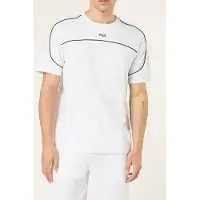 FILA Settimelo Relaxed Contrast Piping T-shirt Bright White Taglia: XS | Magliette basic Outlet | Uomo | Bianco