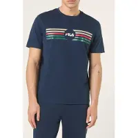 FILA Padule Regular Logo Graphic T-shirt Black Iris Taglia: M | T-shirt stampate Outlet | Uomo | Nero