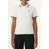 FILA Biella Slim Tipped Polo Shirt Egret Taglia: XL | Polo Outlet | Donna