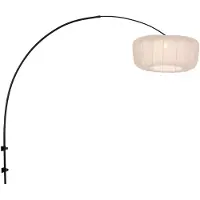 Steinhauer Applique Sparkled Light 4409ZW, nero/nylon color crema, E27