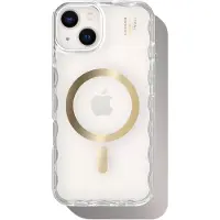 IDEAL OF SWEDEN Custodia per smartphone 'MagSafe iPhone 13 / 14 / 15 / 16e' oro / trasparente