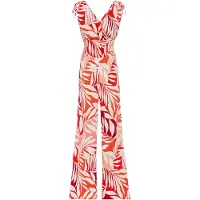 LASCANA Tuta jumpsuit écru / rosa / rosso / bordeaux