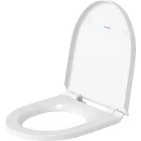 Duravit Siège de WC DuraStyle, charnières en acier inoxydable, avec dispositif d'abaissement automatique, amovible, 0020790000, 0020790000
