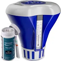 Monzana Dosatore galleggiante per piscine, compatibile con compresse da 20-200 grammi