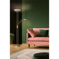 FISCHER&HONSEL GMBH Piantana LED Pool, color ottone, altezza 182 cm, a 2 luci.