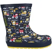 Koel Kid's Wellie Tractor V2 Scarpe barefoot Bambini (34, variopinto)