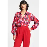 Pom Amsterdam Blouse - Violet Picnic Delight Red Taglia: 40 | Maglie a manica lunga Outlet | Donna | Viola