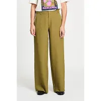 Pom Amsterdam Pants - Bubble Fresh Olive Brown Taglia: 34 | Pantaloni Outlet | Donna | Marrone