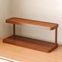 OEM Vassoi a doppia pila con ripiano, ideali per l'ufficio, la scrivania, la cucina e il bagno. Perfetti per erbe aromatiche, foto, piante, caffè, cosmetici e libri. Sistema di montaggio semplice - 40 cm