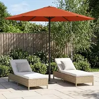 Prolenta Maison Exclusive - Ombrellone da giardino rettangolare, 2,3 x 2,3 m, in poliestere, color terracotta