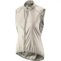 Gonso Women's Road Vest Wind Gilet da ciclismo Donna (44, grigio/beige)