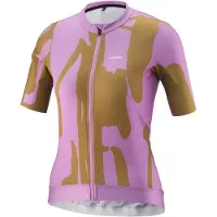 Gonso Women's Road Jersey Print Maglietta da ciclismo Donna (42, marrone)
