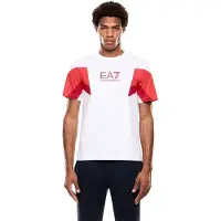 EA7 per uomo. 7M001603_AF12503 Maglietta Summer Block bianco (M), Casual, Sportivo, Cotone, Manica corta