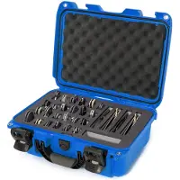Nanuk 915 valigetta con inserti in schiuma per 28 coltelli, blu