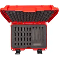 Nanuk 915 valigetta con inserti in schiuma per 28 coltelli, rosso