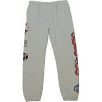 Mitchell & ness Pantalone Tuta Felpato Uomo Nba Team Origins Fleece Pant Hardwood Classics Chibul Grey Heather