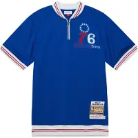 Mitchell & ness Maglietta Uomo Nba Shooting Shirt 1966 No Player Name Phi76e Royal Blue