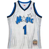 Mitchell & ness Canotta Basket Uomo Nba Home Jersey 1998 No 1 Anfernee Hardaway Orlmag White