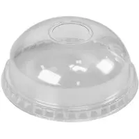 Nobrand Klika - Coperchio | Animale domestico riciclato | Cupola | Ø95 mm | Trasparente Sacchetto da 50 pezzi