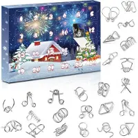 Sonstiges GEEKEO calendario dell'avvento in metallo 2024 puzzle natalizi per bambini e adulti